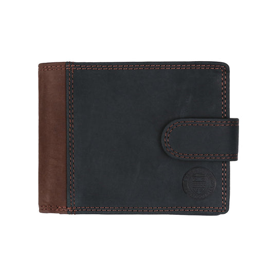 Leather Wallet Black|Brown
