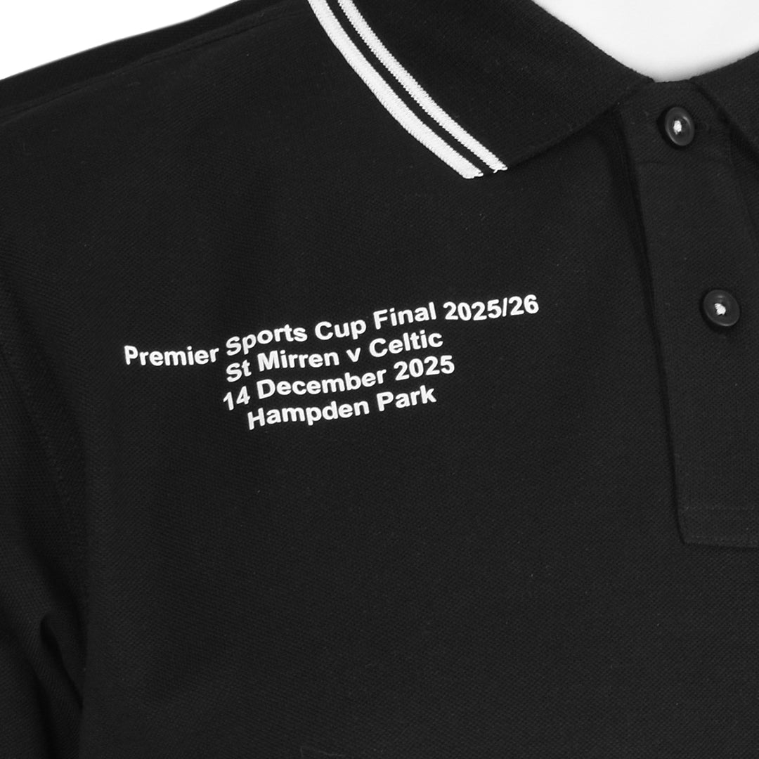 SMFC League Cup Final Polo Black|White