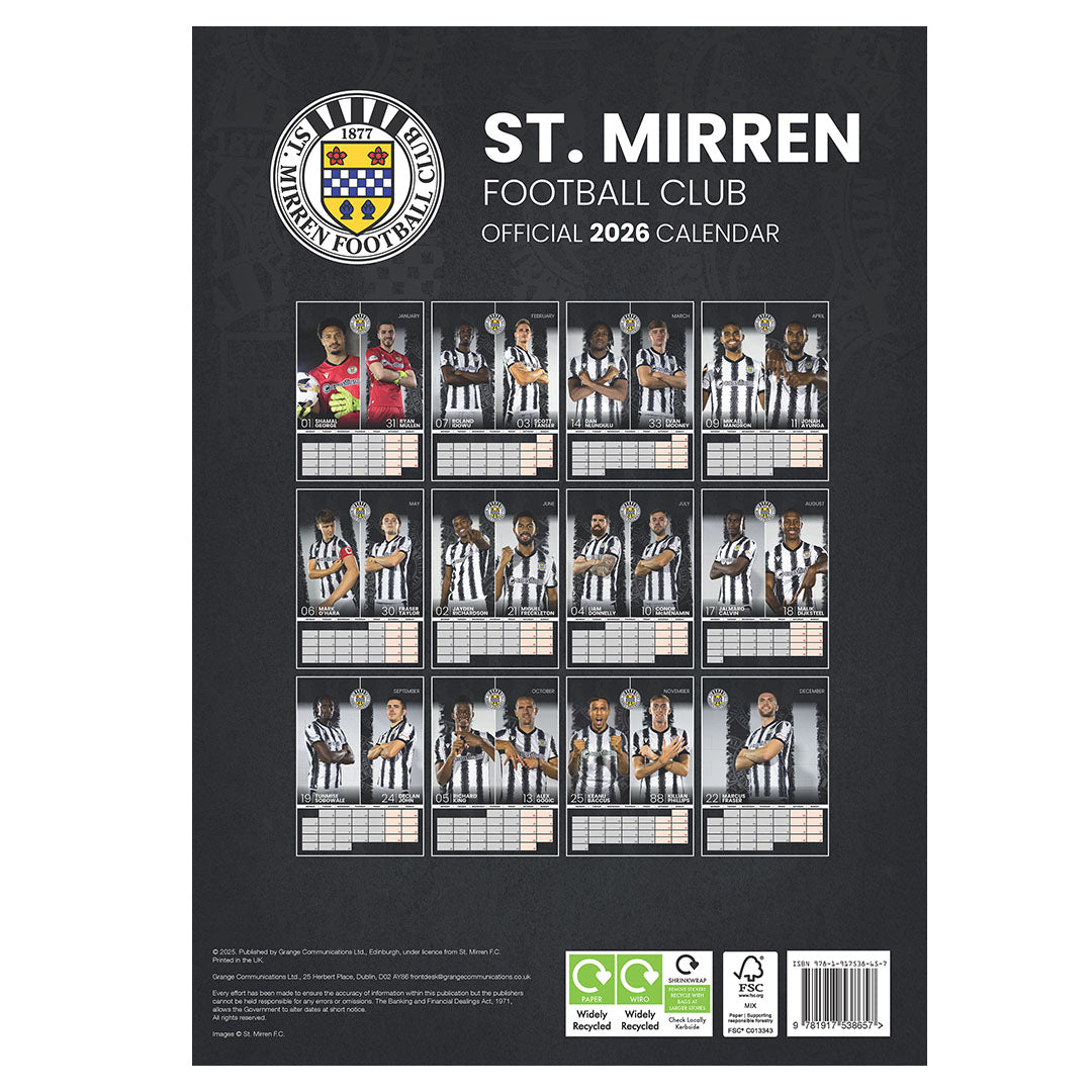 SMFC 2026 Official Calendar