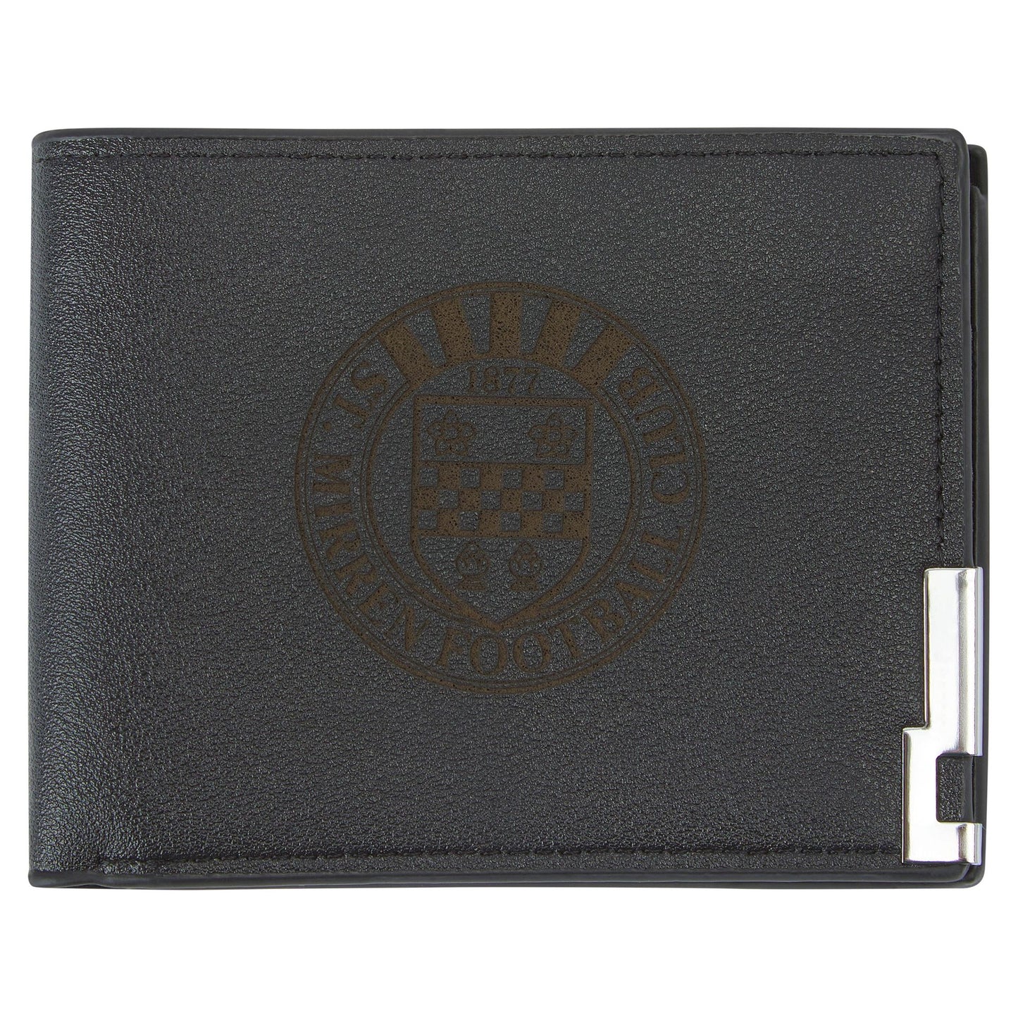 SMFC Crest Leather Wallet Black