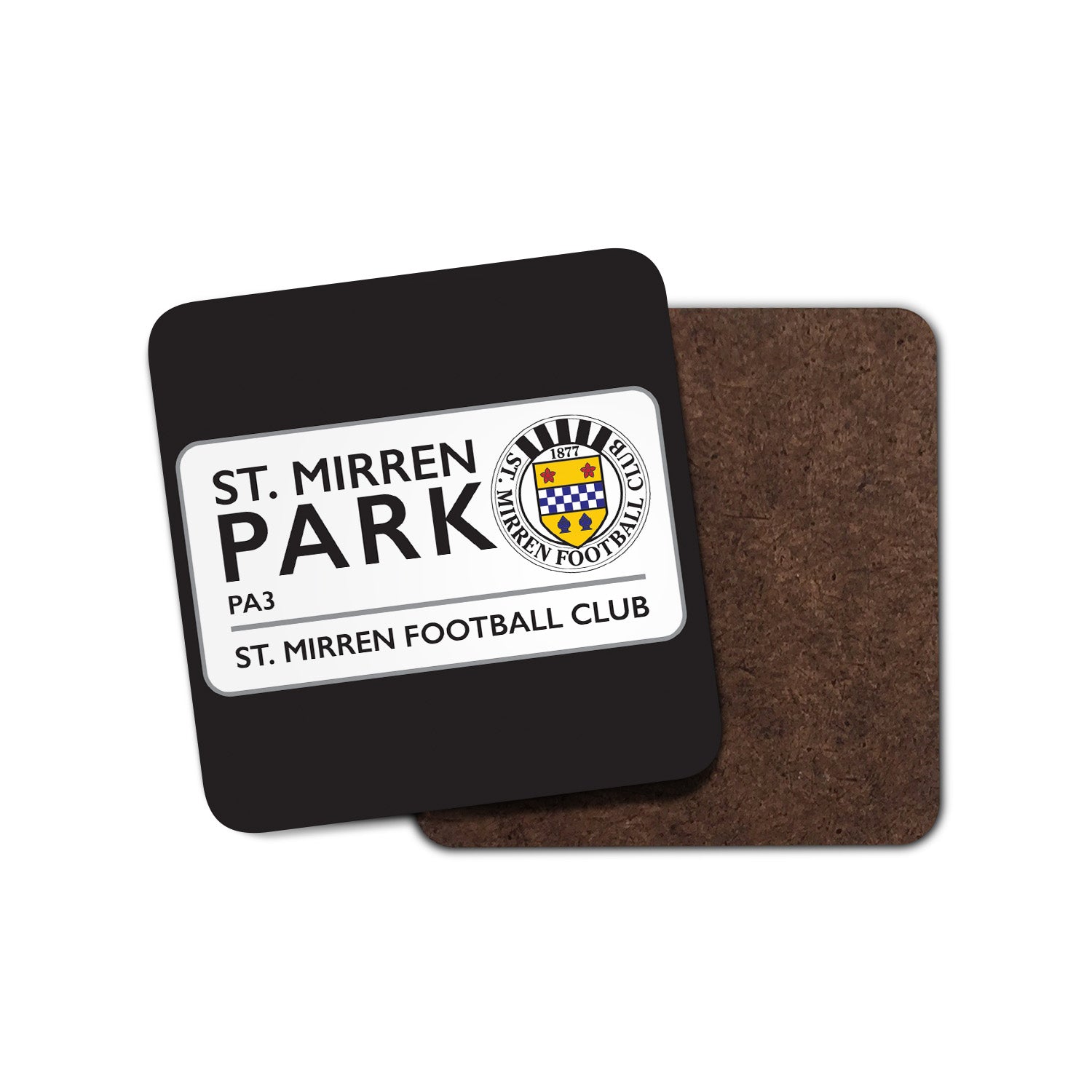 SMFC Large Street Sign Coaster – St Mirren Direct