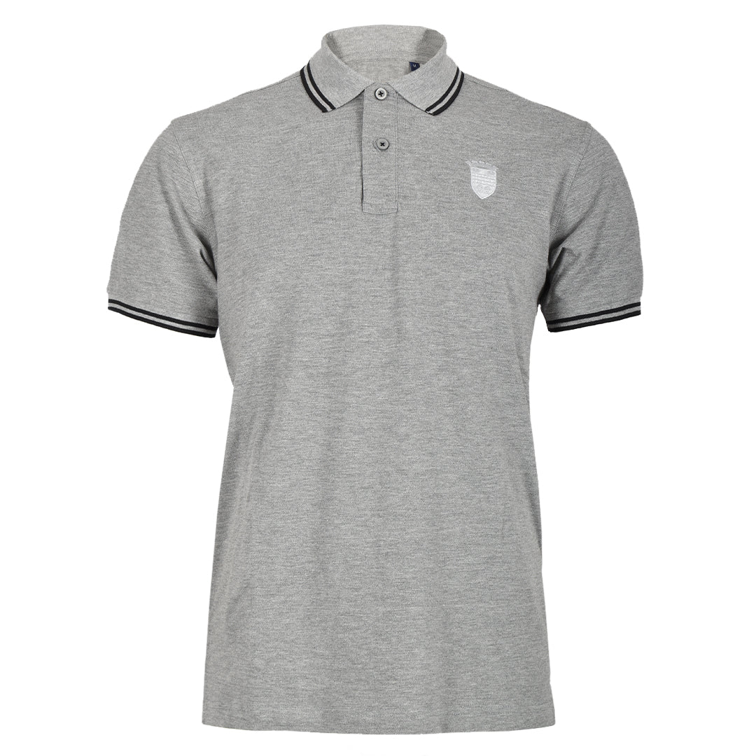 SMFC Legacy Tipped Polo Heather Grey