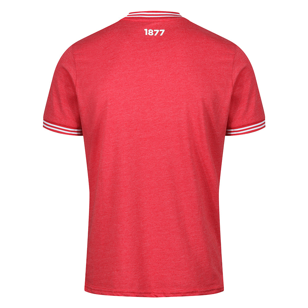 SMFC Ringer T-Shirt Red Marl