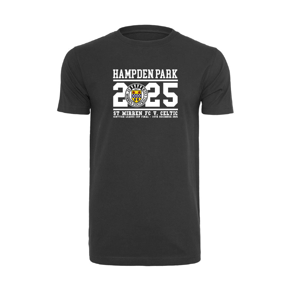 SMFC Hampden Park 2025 Final Tee Black
