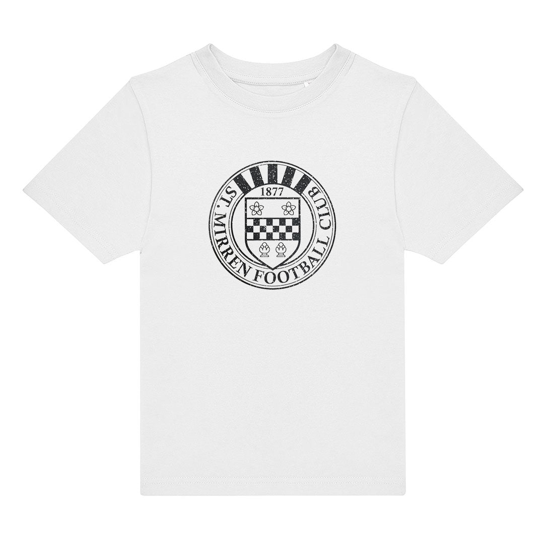 Jnr SMFC Small Crested Tee White