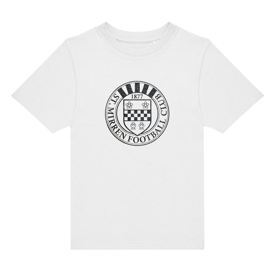 Jnr SMFC Small Crested Tee White
