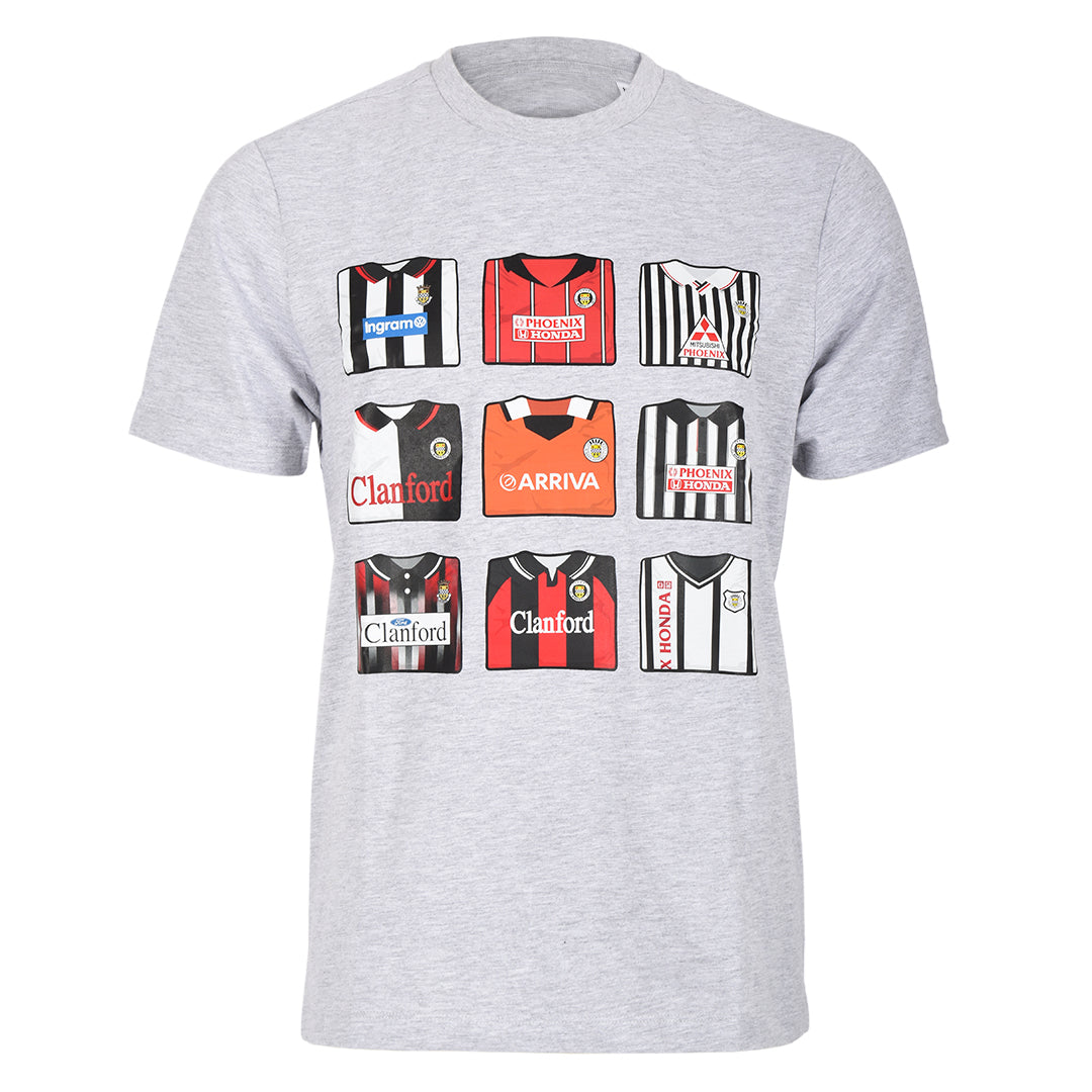 SMFC Retro Fold Tee Grey