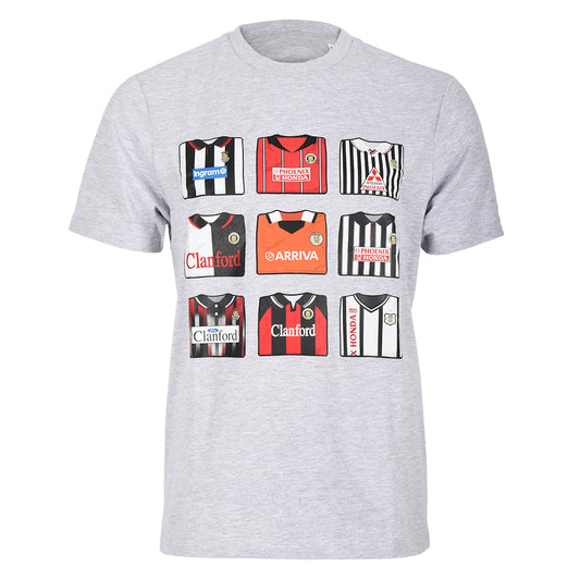 SMFC Retro Fold Tee Grey