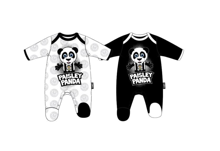 Paisley Panda Twin Pack Sleepsuit