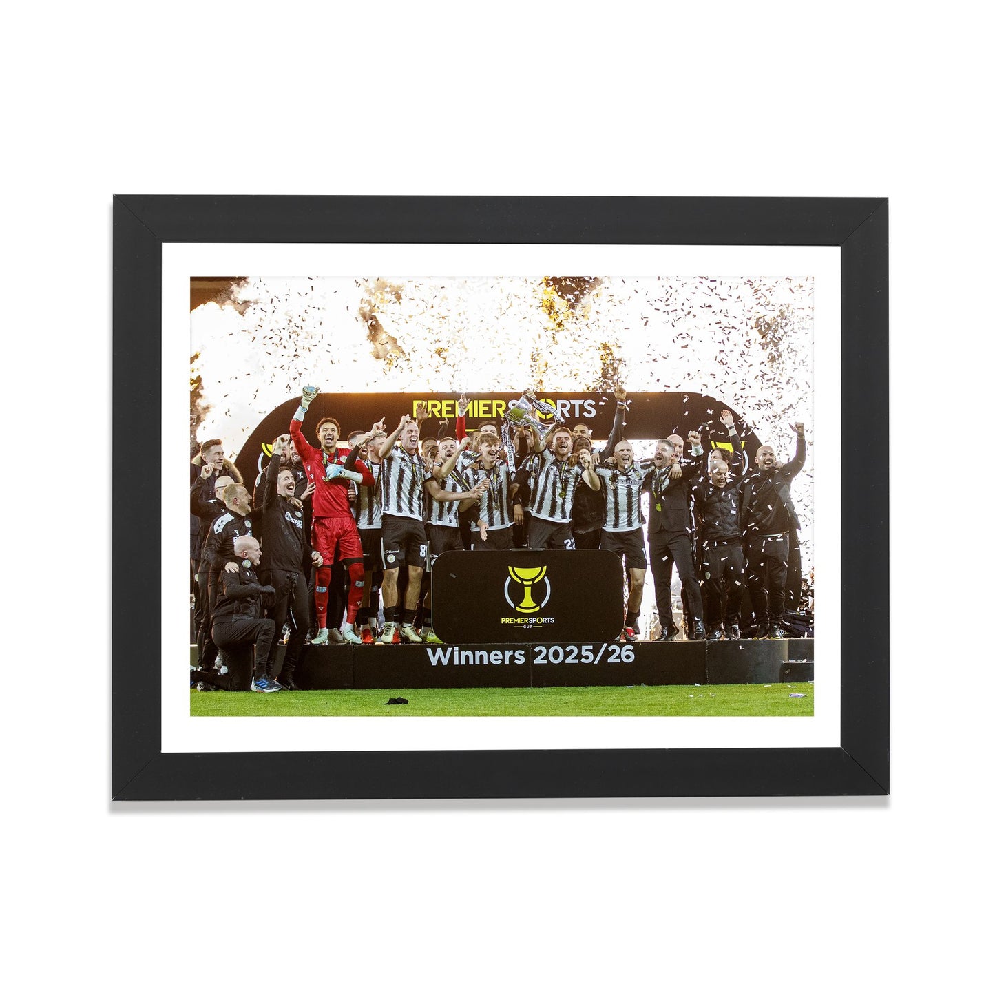 SMFC 2025 League Cup Winners Podium Framed Print