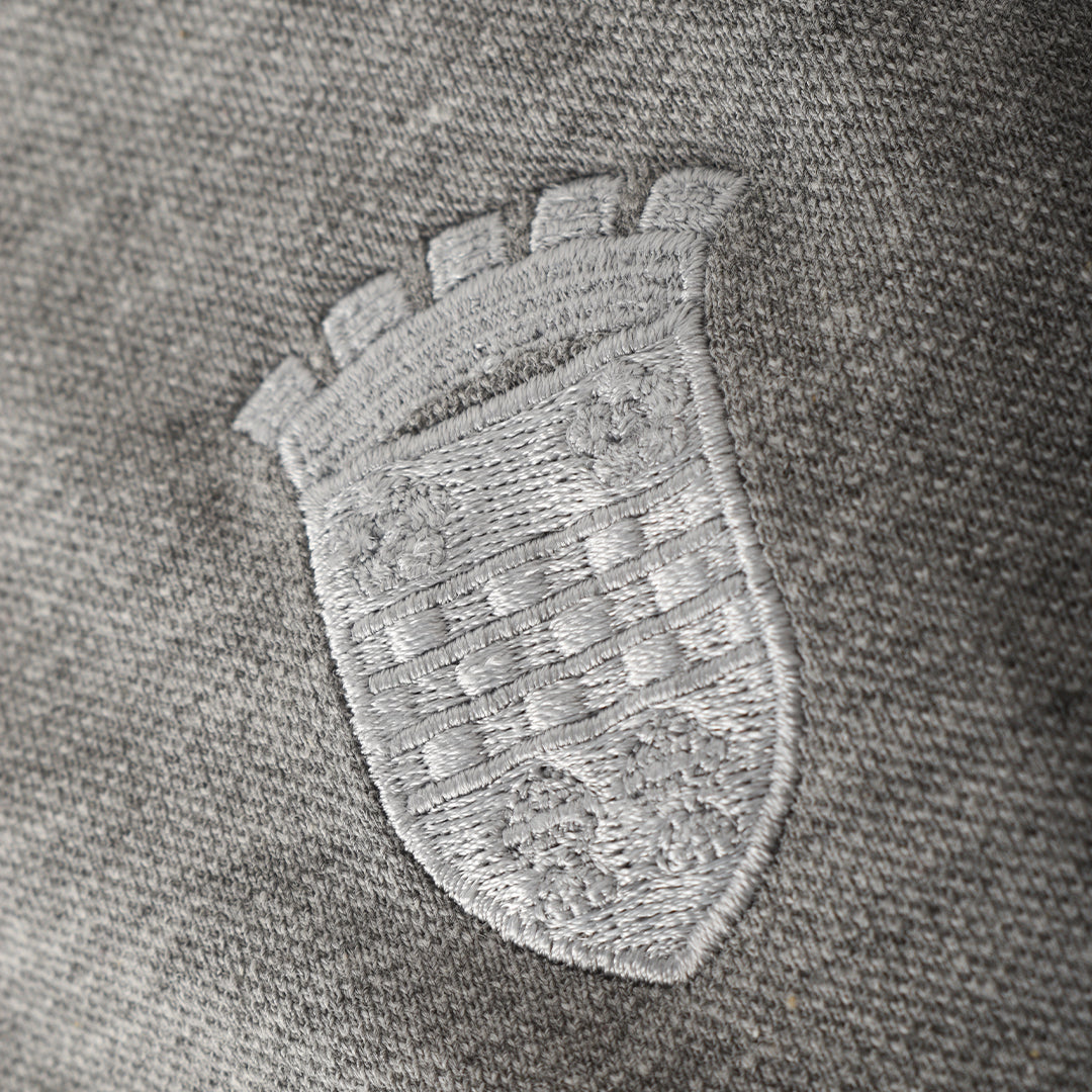 SMFC Legacy Tipped Polo Heather Grey
