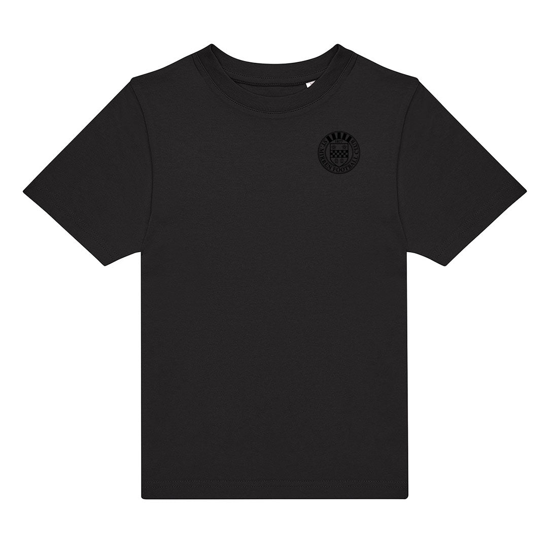 Jnr SMFC Crested Tee Black