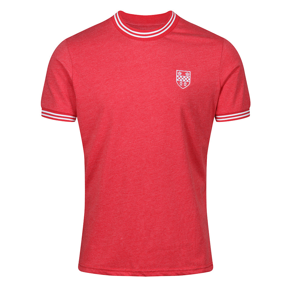 SMFC Ringer T-Shirt Red Marl – St Mirren Direct