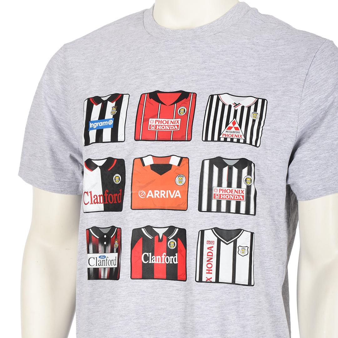 SMFC Retro Fold Tee Grey