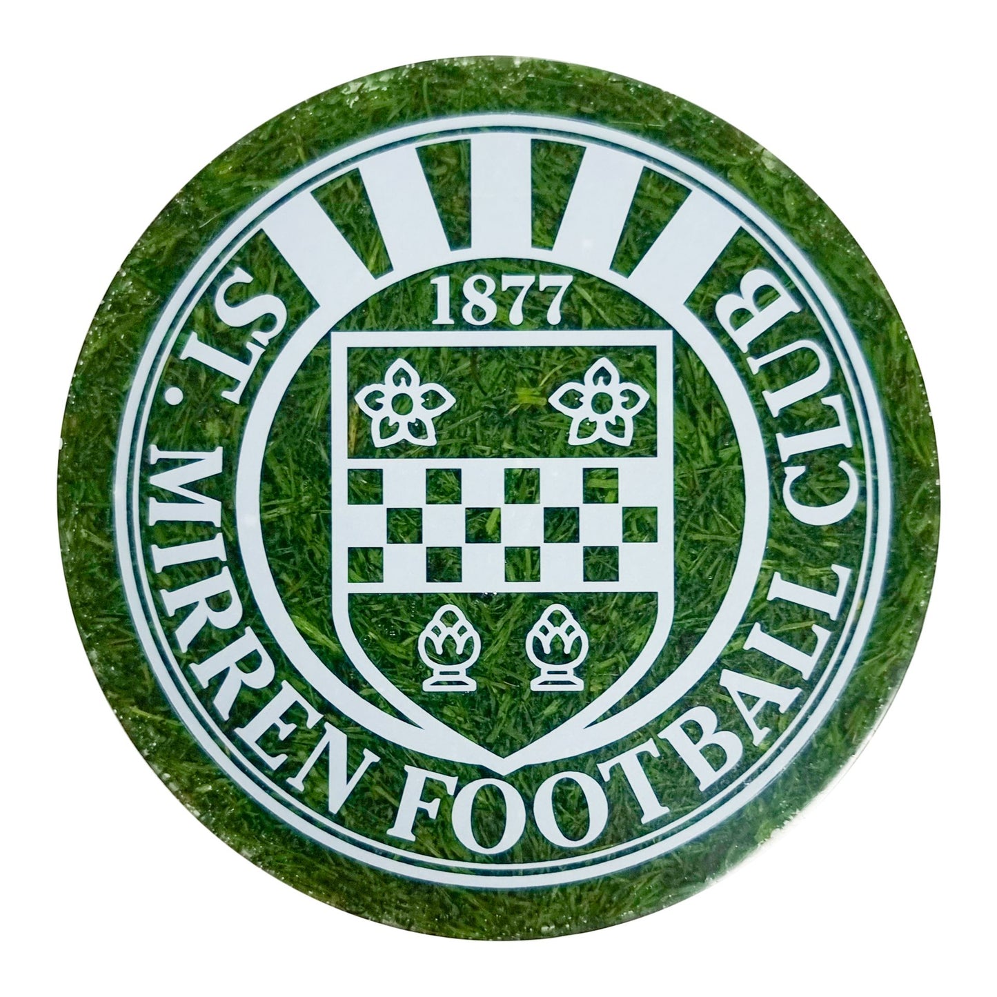 St Mirren Park Grass Coaster (Circle)