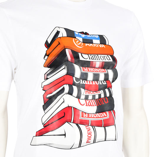 SMFC Retro Stack Tee White