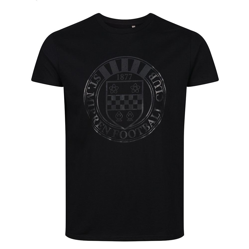 Jnr SMFC Large Crest Blackout T-Shirt
