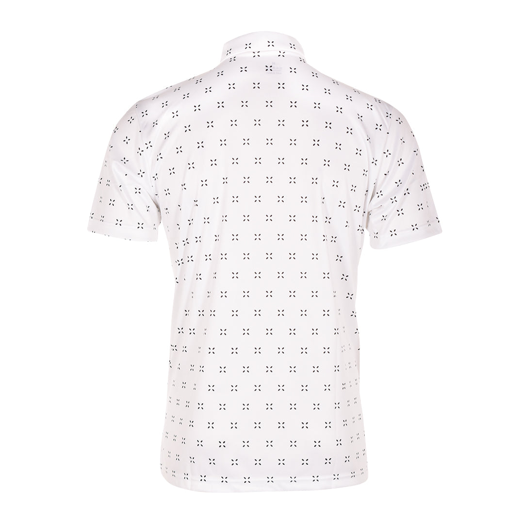 SMFC Patterned Golf Polo White|Black