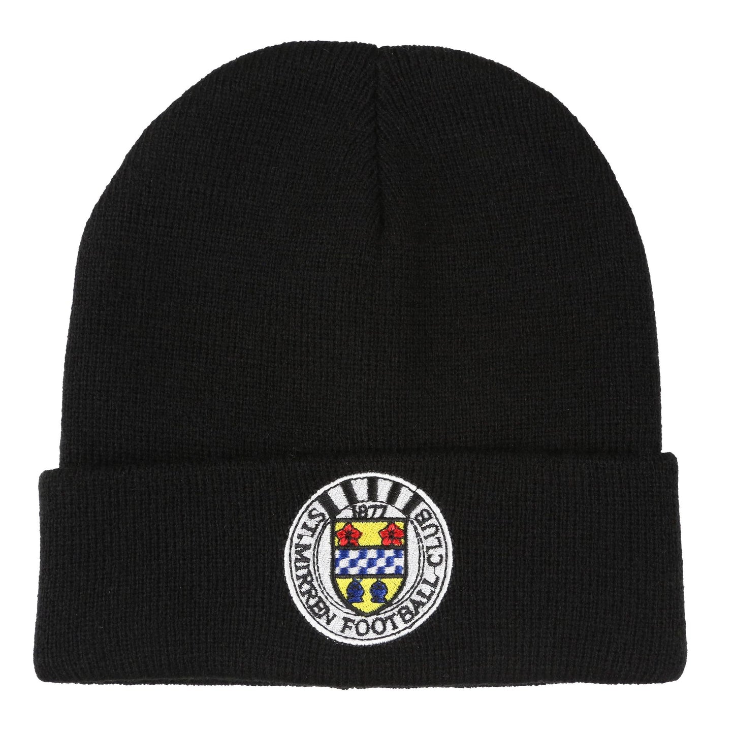 Crest Beanie Hat Black